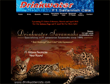 Tablet Screenshot of drinkwatercats.com